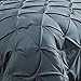 Avondale Manor 7-Piece Ella Pinch Pleat Comforter Set,Reversible King Bedding, Grey