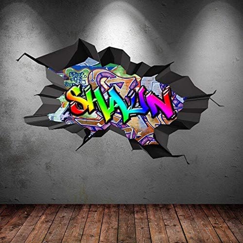 Custom Decals Graffiti Stickers Wall Art Transfers Personalised Wall Art Kids Childrens Bedroom Stickers Playroom Vinyl Wall Decal WSD182