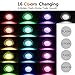 Landscape Lighting, Sunriver 3W Low Voltage RGB Color Changing LED Well Lights 16 Colors and 4 Changing Modes with 4pcs Remote Controls IP67 Waterproof Landscape Lights (8Pack)