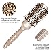 BANGMENG Round Brush Blow Out with Boar Bristles, Nano Thermal Ceramic Ionic Round Hair Brush for Women Blow Drying, Enhance Texture for Styling (1.75 Inch Barrel, 2.9 Inch with Bristle)