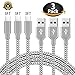 USB Type C Cable, USB C Cable 3Pack 3FT Nylon Braided USB A to USB C Charger Cable Fast Charging Cord for Samsung Galaxy S9 Note8 S8 Plus, LG G6 G5 V20, Moto Z2, Google Pixel, New Macbook and More