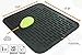 XL Silicone Dish Drying Mat & Counter Protector and Stay Clean Scrubby | Dishwasher Safe | Wide Ridges Easy To Wipe Clean | Heat Resistant 450º 17.8 x 15.8'' | Black