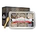 The Infused Sea Salt Sampler - 6 Resuable Tins with Bamboo Spoon - A Gift for Everyone - Hawaiian Bamboo Jade, 5 Pepper, Garlic Medley, Rosemary, and Hawaiian Black Lava - 1/2 oz each (3 oz total) primary