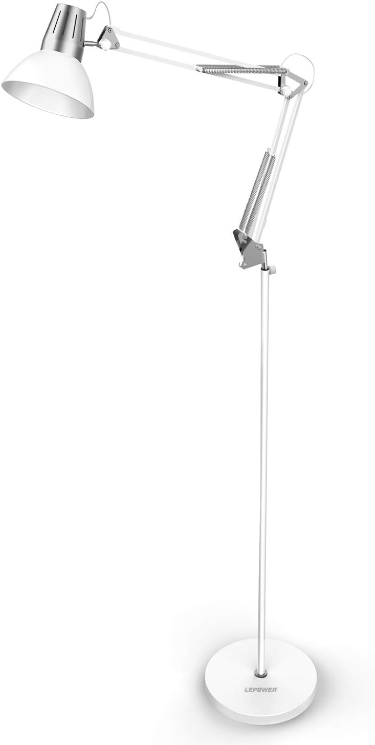 Room, Living for Switch On/Off with Light Reading Head Adjustable Base, Metal Duty Heavy with