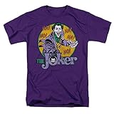 DC/THE JOKER - Short Sleeve ADULT T-Shirt - PURPLE