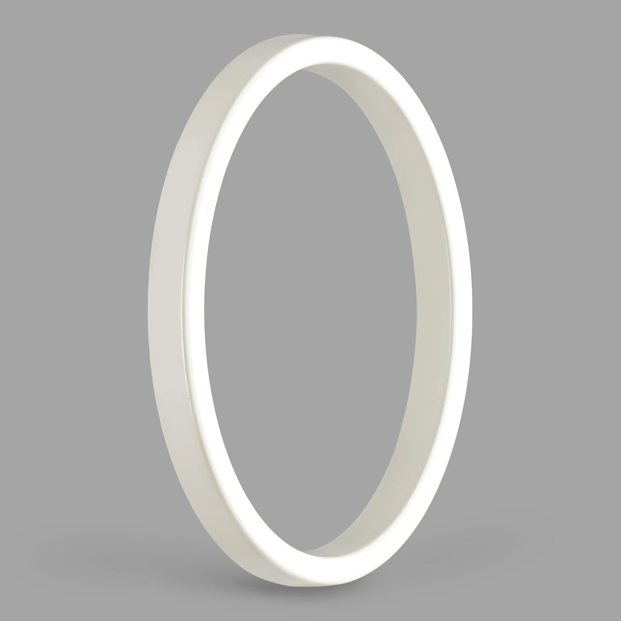 HASWARE Floating House Number Sign: 5 inch Modern Door Signage - Striking for Street Home Address Numerals (0, White)