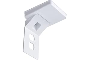 ECHOGEAR Outlet Shelf for Standard Outlets - Built-In Cord Storage & Room for Bulky Plugs - Quick Install w/ Included Hardware - 5.7" Wall Profile, 5" Shelf Width, 6.9" Height