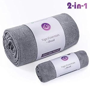 LEVOIT Yoga Mat Towel,Hot Yoga Non Slip Towel Set