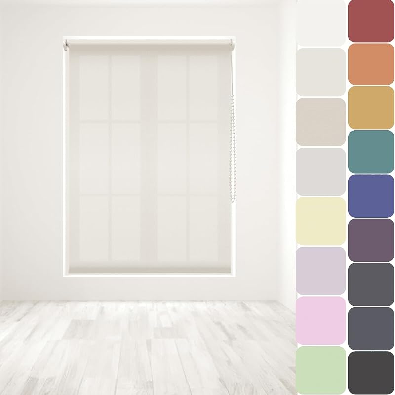 Caecus Straight Edge Dim-Out Roller Blind 150x160 Natural