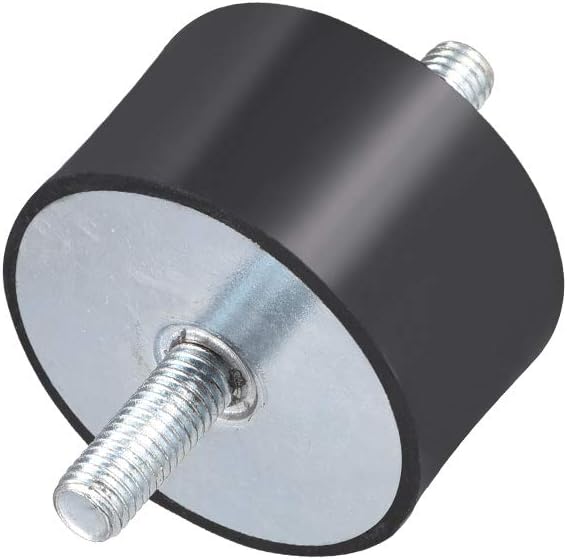 sourcing map 60 x 35mm Rubber Mounts,Vibration Isolators,Shock Absorber with M10 x 27mm Studs