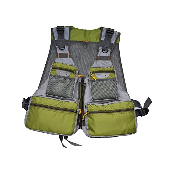 MDSTOP-Mens-Pockets-Jacket-Outdoors-Travels-Sports-Vest-Fishing-Vest-Jacket-Mesh-Vest-Adjustable-Size-with-14-Pockets