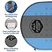 Rugged Camp Self Inflating Sleeping Pad - Foam Camping Mat is 1.5 Inches Thick Perfect for Hiking, Backpacking, Travel - Lightweight, Waterproof & Compact Camping Air Mattress (Blue)