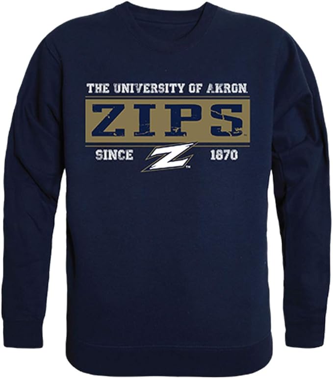 The University of Akron Zips NCAA Established Crewneck Swearshirt at