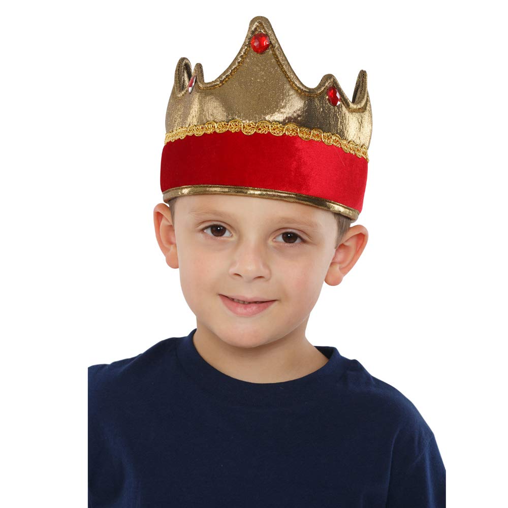Dress Up AmericaKings Crown for Kids - Royal Prince Costume Crown - One Size Fits Most