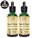 2 Pack Hemp Oil Extract Drops for Pain Stress & Anxiety Relief, Better Focus, Healthy Relaxing Sleep, Relieves Joint Pain & Inflammation, Mood Relaxer, Rich in Omega 3,6,9, Peppermint no THC-CBD