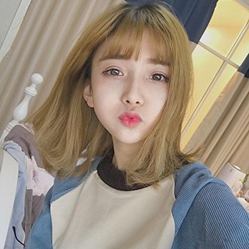 Amazon Com Thin Air Bangs Wig Women Girls Female Short