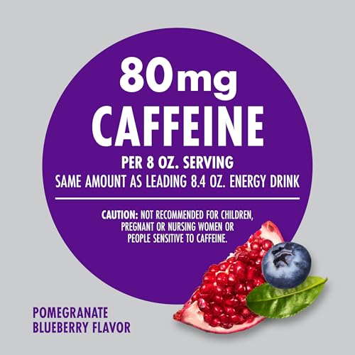 V8 +ENERGY POMEGRANATE BLUEBERRY JUICE ENERGY DRINK, 8 FL OZ CAN (6 PACK)