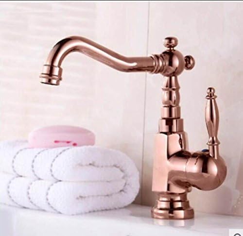 LDONGSH Continental Rose Gold Kitchen Copper Hot And Cold Retro Vegetable Bowl Drawing Faucet Tap