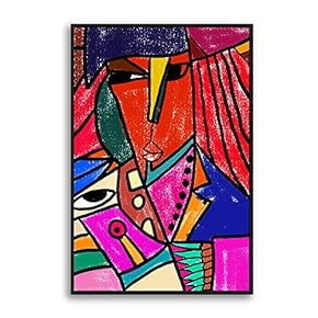 Framed Canvas Home Artwork Decoration Portrait Canvas Wall Art for Living Room, Bedroom - 16x24 inches