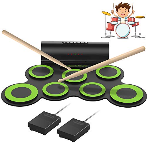ORASANT RealEffect Rechargeable Portable Electronic Drum Set, MultiFunctional Electric Drum