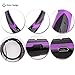 Bluetooth Headset,Osten Design 760 Universal Wireless Bluetooth Earphone 4.0 Music Stereo Earbuds Vibration Neckband Sports Hands-free Headphone for Phone Call for iPhone iPad Samsung (Black-purple)
