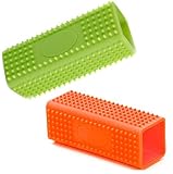 OVEE LANDO 2 Pack Hollow Rubber Pet Dog Cat Hair Remover Cars Furniture Carpet Clothes Sofa Cleaner Brush