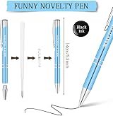 AUAUY 12 Pcs Funny Retractable Ballpoint Pens with Motivational Messages view 5