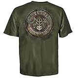 Chris Kyle Frog Foundation Circle and Stars Adult Military Green T-shirt