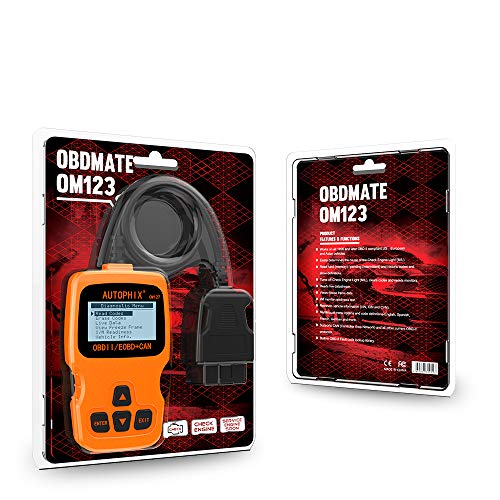AUTOPHIX OM123 Enhanced Automotive OBD2 Scanner Universal Car Engine Fault Code Reader CAN Diagnostic Scan Tool - Orange - Thumbnail 3
