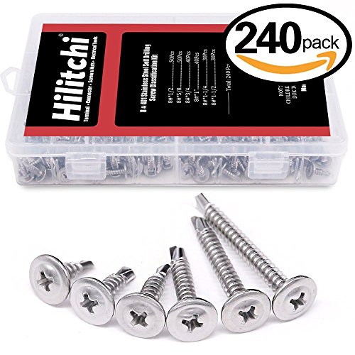 thumbnail image 2 of #10 X 1/2" Self Drilling Sheet Metal Screws - 410 Stainless Steel 100pc 2 of 9