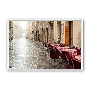 Framed Canvas Wall Art Rural Landscape Photography Canvas Prints Home Artwork Decoration for Living Room,Bedroom - 24x36 inches