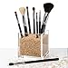 Pretty Display Acrylic Makeup Brush Holder with Beads - includes over 50,000 Beautiful Luxe Gold Diamonds