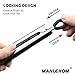 MANLEHOM Kitchen Tongs, Stainless Steel Heat Resistant Locking Tongs for Cooking Food Serving Salad Barbecue Grill 9