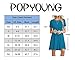 POPYOUNG Women's Casual Summer Dresses Tshirt Beach Dress Small, White