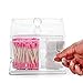 Boxalls Cotton Balls Swabs Holder AcrylicContainer with Lid 4 Compartments