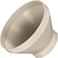PATIKIL 8" (200mm) to 4" (110mm) Duct Reducer Connector, Heating Cooling Ventilation Tube Fire-Resistant Increaser Adapter Pipe Fitting for Vent System