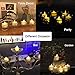 Pack of 12 Realistic and Bright Flickering Bulb Flameless LED Tea Light Fake Flameless Candles with Timer,Battery Operated Warm White with Dancing Flickering Bulb for Christmas/Wedding/Birthday Party