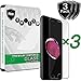 [3-Pack] iPhone 7 Screen Protector, PThink [Tempered Glass] Screen Protector for iPhone 7 with 9H Hardness/Anti-scratch/Fingerprint resistant
