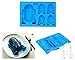 Star Wars Silicone Ice Cube Molds Trays Set of 8 by BestOffer | Candy Chocolate Baking Darth Vader Stormtrooper Han Solo Boba Fett Molds Yoda Tray Jello Soap Bath Bombs Candles Mold with Tongs