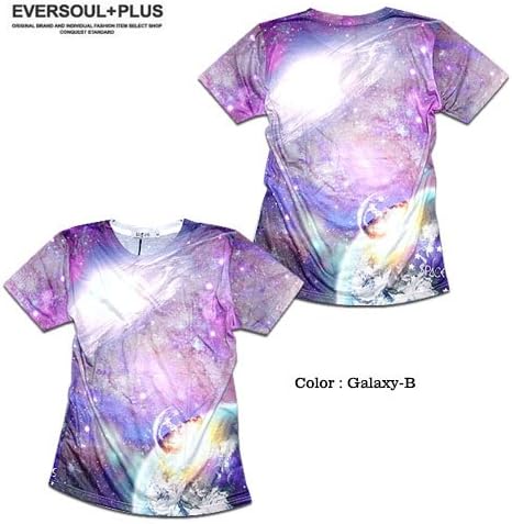 Amazon 宇宙柄 ギャラクシー ｔシャツ メンズ レディース クラブファッション M ギャラクシーａ柄 Tシャツ カットソー 通販
