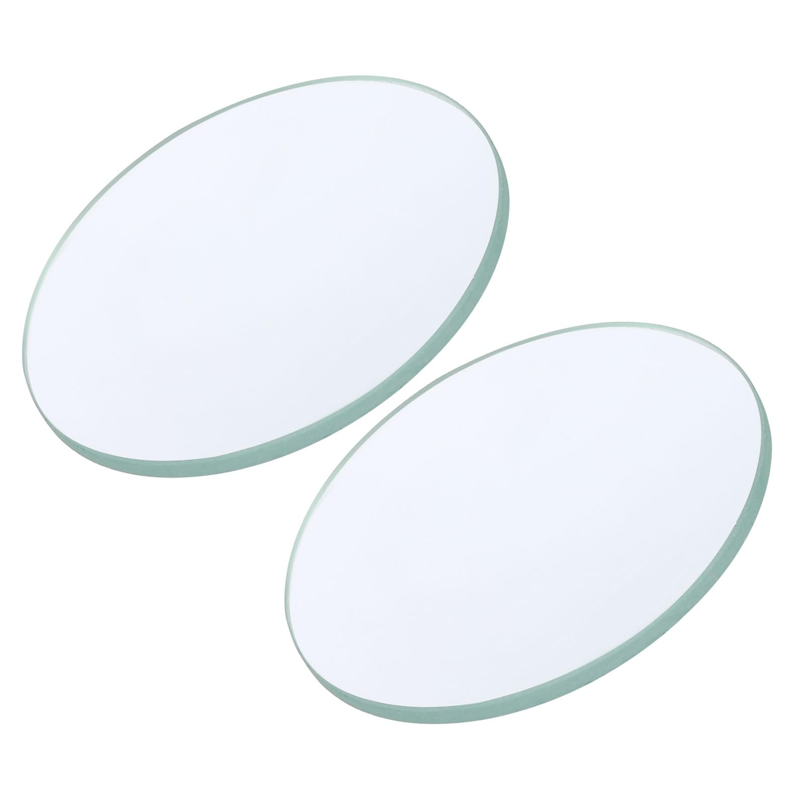 YOKIVE 2 Pcs Flat Convex Lens, Clear Glass Optical Lenses | Make Telescope, Great for Photography, Optical Instruments Use (Clear, 300mm Focal Length)