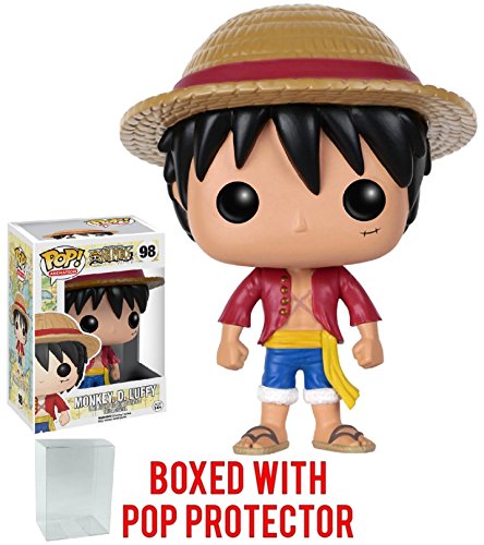 Funko Pop! Anime: One Piece - Monkey D. Luffy Vinyl Figure (Bundled with Pop BOX PROTECTOR CASE)