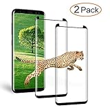 Auideas Samsung Galaxy S8 Plus Screen Protector 3D Curved Tempered [Anti-Bubble][9H Hardness][HD Clear][Anti-Scratch][Case Friendly] Glass Screen Film for Samsung Galaxy S8 Plus Black