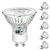 Ascher GU10 COB LED Bulbs, 50W Halogen Bulbs Equivalent, 5W, 420LM, 2700K Warm White, Non-Dimmable, LED Light Bulbs, MR16 GU10 Base/Pack of 5