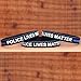 SayitBands 1 Police Lives Matter Thin Blue Line Silicone Wristband Bracelets Police Officers Patrol Awareness Support