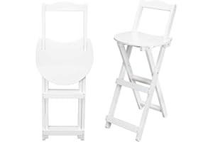 Nisorpa Folding Bar Stool 24 inch Counter Height Stools with Backrest and Footrest, Portable Chairs Folding Stool Tall Bar Stools for Outdoor Camping Kitchen Shop Cafe, 300lbs Capacity, 1 Pack