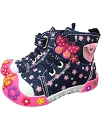 ENARI Toddler Girl Shoes Sneakers Shoes for Girls (4, Navy Blue)