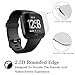 Cheboom [ 4-Pack ] for Fitbit Versa Screen Protector,9H Hardness HD Clarity,Bubbles Free,2.5D Rounded Edge Waterproof Tempered Glass Screen Protector for Fitbit Versa