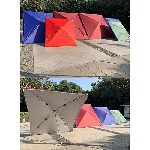 CCLLA Tragbarer Sonnenschirm, Gartenschirm, quadratischer Sonnenschirm, Sonnenschirm, Schutz vor Wind und Regen… – Bild 6