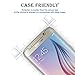 Galaxy S6 Screen Protector - (2-Pack) HPTech Tempered Glass for Samsung Galaxy S6 9H Hardness, Bubble Free, Screen Will Not Fit Edge to Edge
